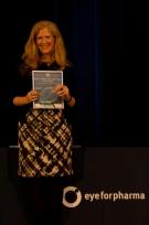 Julie Staudenmier accepting award for BI